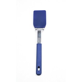 RSVP International Kitchen Tool Collection Flexible Nylon Spatula, Stainless Steel Handle, 10.75x2", Blue