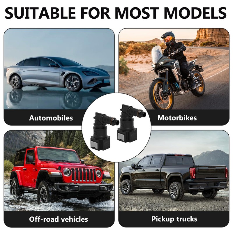 2 pieces fuel line connector, hose coupling, car quick coupling