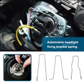 The Lord of the Tools Pack of 12 Headlight Bulbs Retaining Spring Clips for H1, H3, H4, H7 Lamps, Dipped Beam Headlight Bulb Holder Clips Retaining Pins Holder, 5ZHSFULLKIT