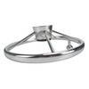 Amarine-Made 5-Spoke 13-1/2 Inch Destroyer Style Stainless Boat Steering Wheel