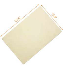 23.6" x 15.7" Heavy Duty Rectangular Extra Large Pizza Pan, Pizza Stone for Whirlpool, GE Oven and BBQ Grill Industrial Commercial Cordierite Baking Stone for Pizzas or Bread