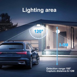 MKKM LED Spotlight with Motion Sensor 10 W Pack of 2 LED Floodlights, IP66 Waterproof, 2200 lm, Outdoor Spotlight, 6000 K, Cool White Spotlight, Ideal for Garden, Warehouse, Playground, Home, Yard