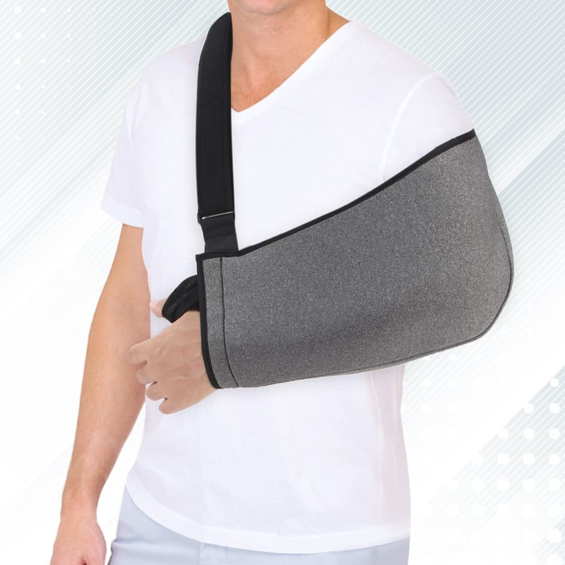 Fasola Arm Sling Shoulder, Adjustable Arm Strap with Breathable Mesh