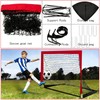 2 Set 4x3ft Soccer Goals for Backyard, Portable Foldable Pop