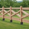 Fence Post Anchor 4''x4'', Heavy Duty Metal Fence Post Anchor