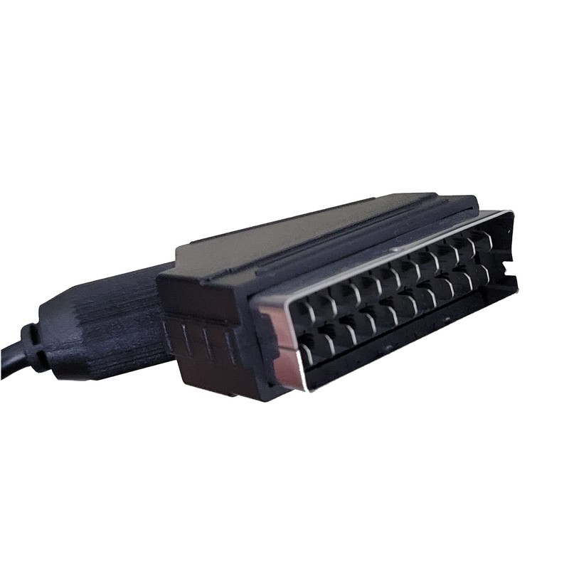 Cable de cobre desnudo RGB Scart AV de 180 cm,