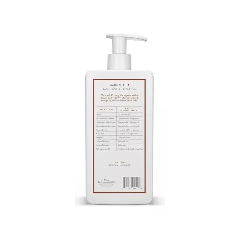 Native Shampoo y Acondicionador Native Hair Care Coco y Vainilla