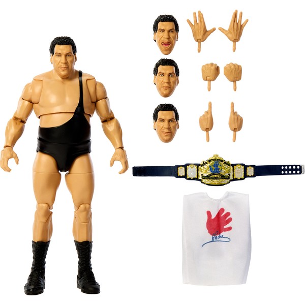 Mattel WWE Andre the Giant Ultimate Edition Action Figure with Interchangeable Accessories, Articulation & Life-Like Detail, 6-Inch