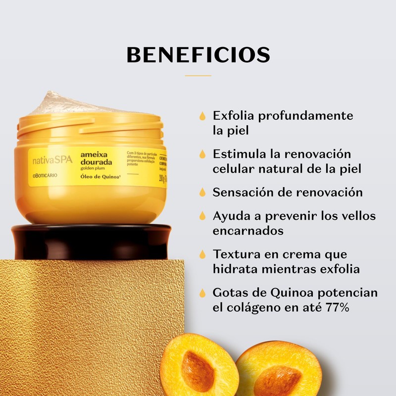 O Boticário Nativa Spa Golden Plum Körperpeeling, 200 g