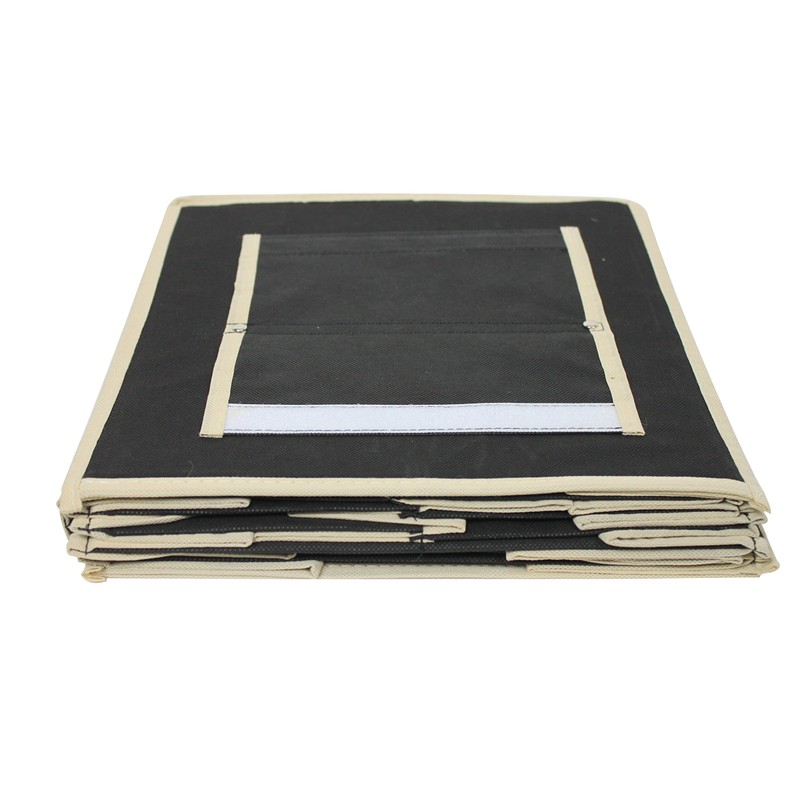 7 Shelf Hanging Wardrobe Organiser (Black)