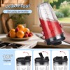Replacement 24oz Blender Cups with Lid for Ninja, 7 Fins