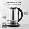 Mecity Electric Tea Kettle Borosilicate Glass Tea Maker With Temperature