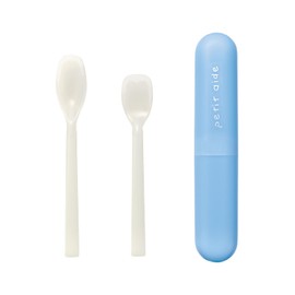 Two Japanese Soft Spoon Set Blue