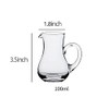 Mozacona 2pcs Glass Creamer Pitcher Sauce Serving Pitcher Milk Creamer
