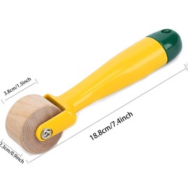 2PCS Seam Roll & Press Roller, Wallpaper Roller Sewing Roller Quilting Press Roll Handmade Tool Home Decoration Sewing Notions Pressing Wheel