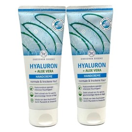 Dresdner Essenz Hand Cream Hyaluronic + Aloe Vera 2 x 75 ml Pack of 2