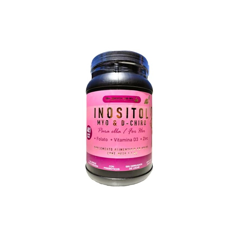 Inositol Myo Chiro Polvo 220 Porciones Máxima Dosis 4000mg Folato
