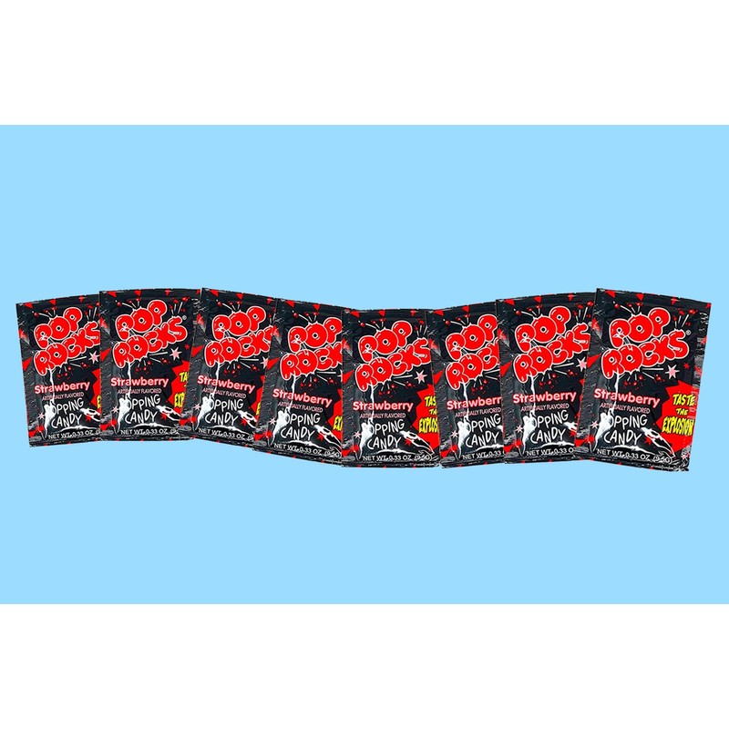 Pop Rocks Strawberry Bulk (0.33oz) - 72 Pack of Straw