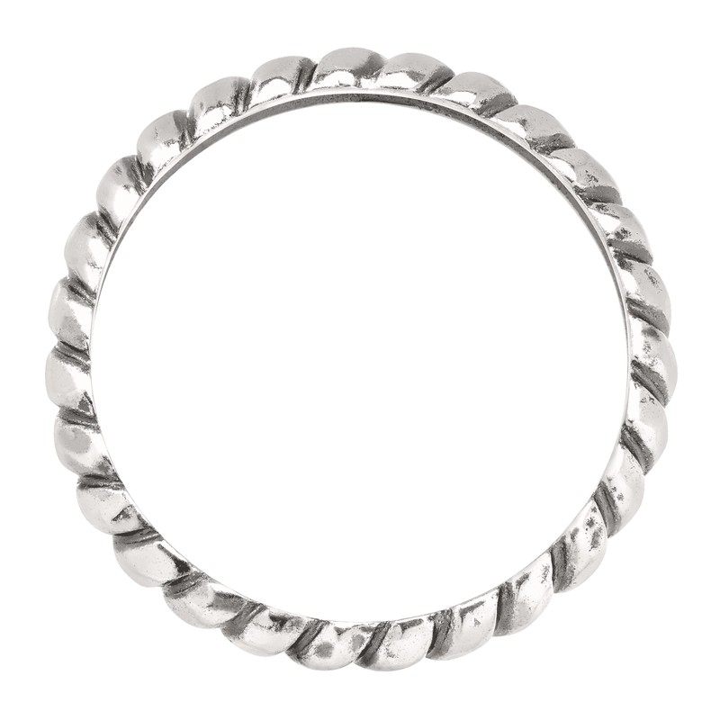 Silpada 'Belle Fleur' Twisted Stacking Ring in Sterling Silver, Size