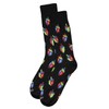 MeMoi - Calcetines coloridos para hombre Hanukkah Dreidel, Negro -,