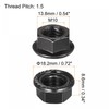 sourcing map M10 Serrated Flange Hex Lock Nuts, Carbon Steel