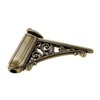Chinflly Adjustable Glass Floating Shelf Brackets,2 PCS Antique Glass Shelf