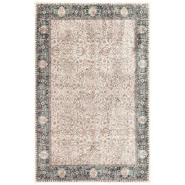 Keen Home Design 2x3 Rug - Machine Washable Entry Rug with Non-Slip Backing, Ideal for Enteryway, Kitchen, Bathroom, Laundry Room - Vintage, Easy Clean, Durable, Low Pile Rug - (2' x 3')