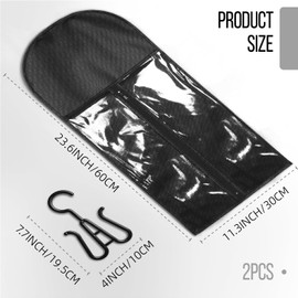 2PCS Hair Extension Holder wig holder wig storage wig hanger Wig Bag Wig Storage for Multiple Wigs Wig Storage Bags Wig Organizer for Multiple Wigs Stand Hair Extensions, Wigs & Accessories (Black)