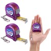 WORKPRO 2PC 6FT Tape Measure Inch/Metric Keychain Small Tape Measure