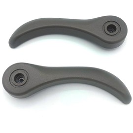 Larlansz - Manija reclinable para asiento del conductor y lado del pasajero compatible con Chevy Colorado GMC Canyon Accessories 2004-2012 SSR H3 Hummer Gris