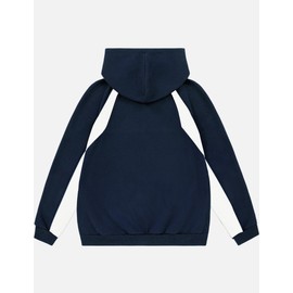 Aelfric Eden Oversized Hoodie for Men Vintage Streetwear Graphic Long Sleeve Pullover Hoodies Tops Navy Blue