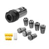 7Pcs ER11 1-7mm Spring Collets with ER11A 5mm Motor Shaft