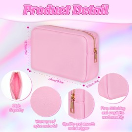 Sweetude 6 Pcs Nylon Makeup Bag Travel Purse Organizer Toiletry Bag for Women Waterproof Cosmetic Pouch Multicolor Makeup Organizer Cosmetic Zipper Pouches Coin Purse Girls Teens Kids(M)