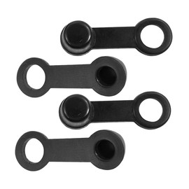 JNNJ Pack of 4 Rubber Brake Bleeder Dust Cover, Bleeding Screw Dust Cap, Black Brake Screw Caps, Matching Rubber Dust Protection, Brake Bleeder Screw Caps