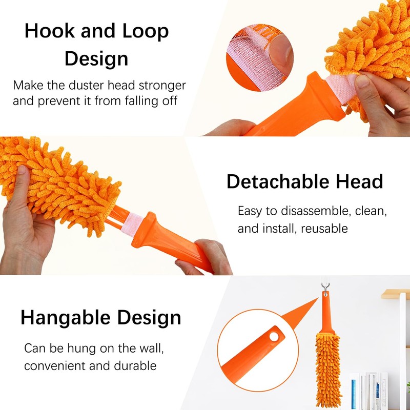 3 Pcs Professional Gap Cleaning Duster Sets, 1 Pcs 100