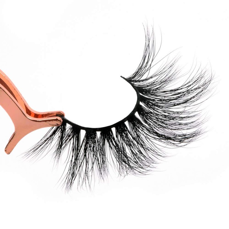Losha 25mm Lashes,3D Faux Mink Lashes Fluffy Volume Eyelashes Thick