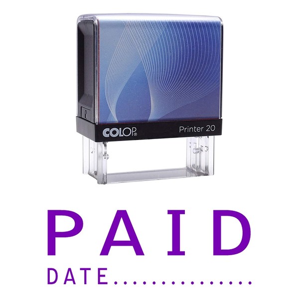 Paid Date Self Inking Rubber Stamp Custom Colop Office Stationary