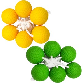 AHEJIOO 6 Pairs Golf Balls, Ladder Golf Balls, Ladder Golf Ball for Throwing Games, Outdoor Throwing Game Ladder Golf for Children, Outdoor Game Mixed Colours Ball Sets, for Group Events, BBQ, Beach