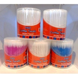 Cotton Swabs Double Tipped 5 x 150 Total 750 Swabs