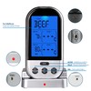 NInE-ROnG Wireless Digital Meat Thermometer Kitchen Timer with Two Probes