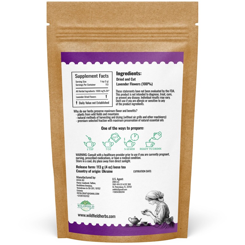 4 oz. Dried Lavender Flowers