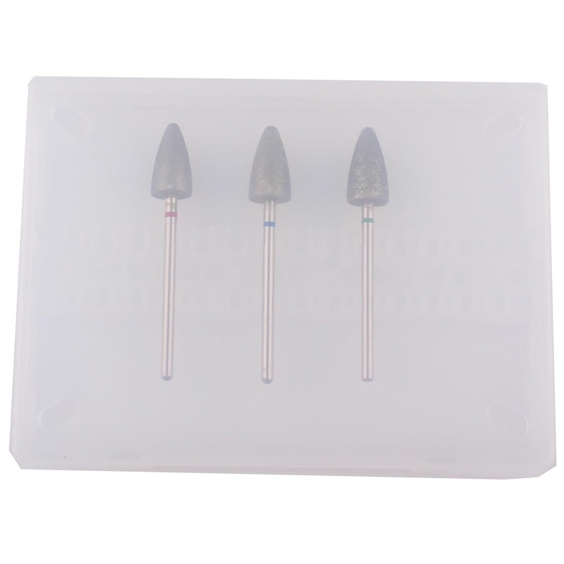 MZCMSL 3pcs Pedicure Cone Drill Bits for Foot Callus Smoothing,