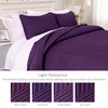Exclusivo Mezcla California King Quilt Bedding Set, Lightweight Deep Purple