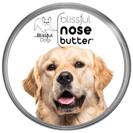 The Blissful Dog Golden Retriever Nose Butter, Versatile Dog Nose Balm for Dry Nose, Handcrafted Nose Moisturizer, Easy-to-Apply Dog Essentials, Unscented, 1 oz.