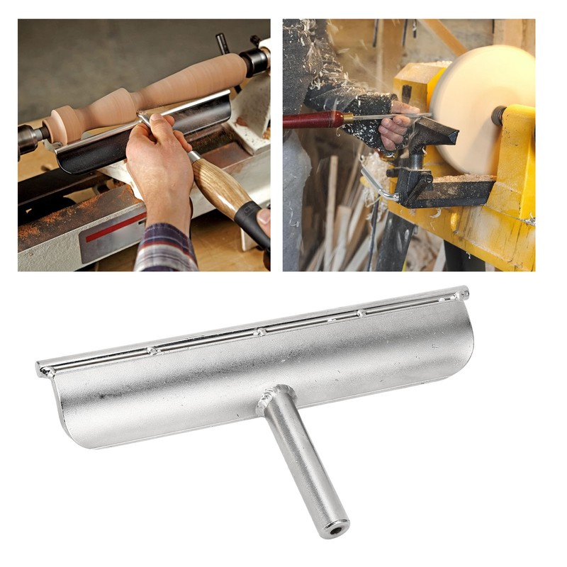 Lathe Tool Rest 9 Inch 5/8 Inch Post Stainless Steel