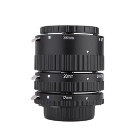 Mcoplus MK-N-AF1-B Metal by Plastic Mount Auto Focus Macro Extension Tube for Nikon D7100 D7000 D5300 D5100 D5000 D3100 D800 D750 D600 D300s D300 D90 D80