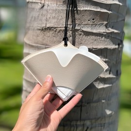 HannaFires 2PCS Leather Coffee Filter Paper Holder – Stylish Storage Sleeve for Coffee Filters Holder for #1/#2/#4/V60, Convenient and Organized Brewing Accessory.