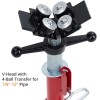 Unbranded V-Head Pipe Stand Pipe Jack Stand 2500Lb Capacity 4-Ball