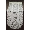 Creative Linens Embroidered Floral Table Runner 15x70 Oval Dresser Scarf
