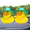 CoFuBcad Rubber Duck Car Dashboard St. Patrick's Day Decoration Cute